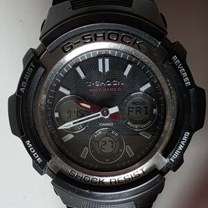 Casio G-Shock Black and Silver Multi-Band Watch